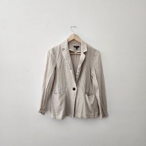 Drew | Beige Tan Linen Blazer